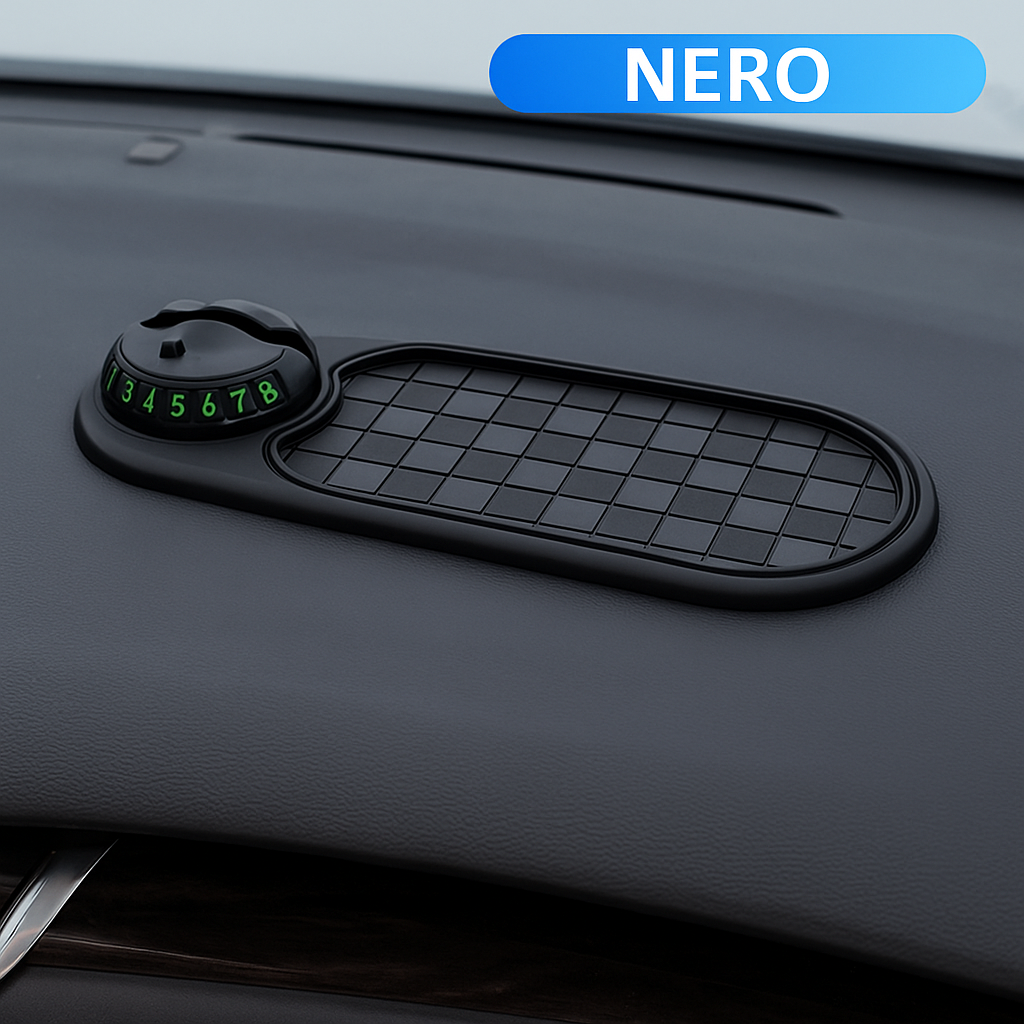 TenutaPro® 🧲 Tappetino Multifunzione Antiscivolo per Auto con Supporto Telefono